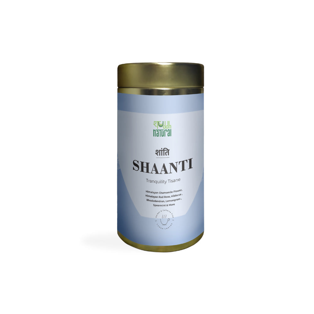 Shuddh Natural Calming Stress Relief Inside-Out Detox Shaanti Floral Tisane 