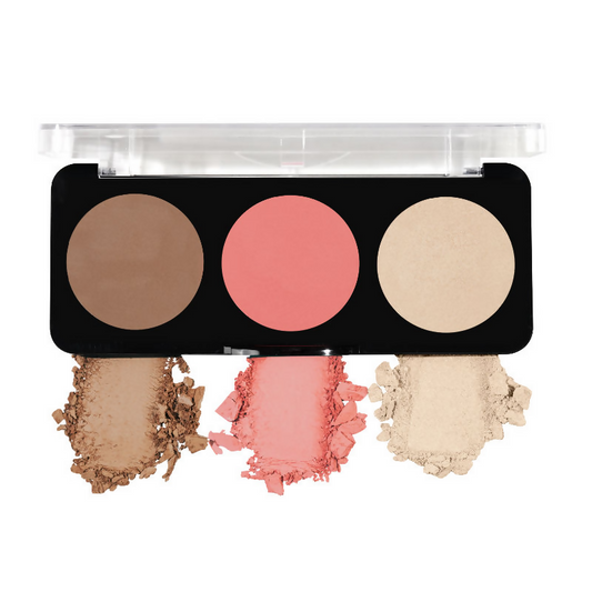 Swiss Beauty Cheek-A-Boo 3 In 1 Blusher Contour & Highlighter - 2 