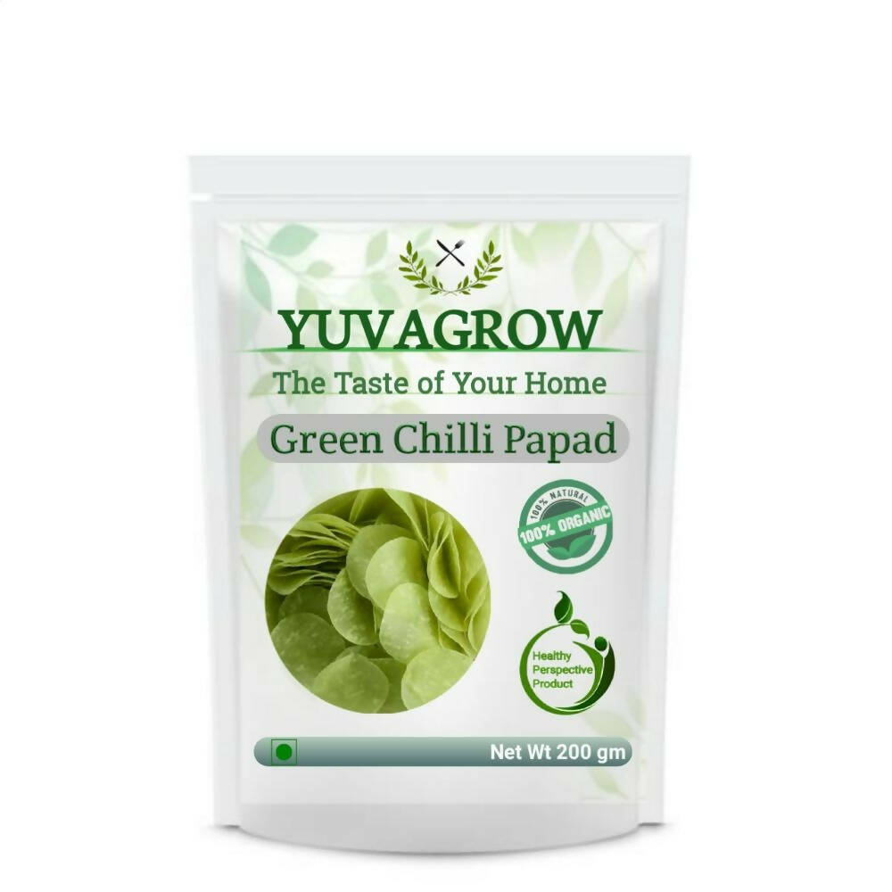 Yuvagrow Green Chilli Papad - Grab2buy