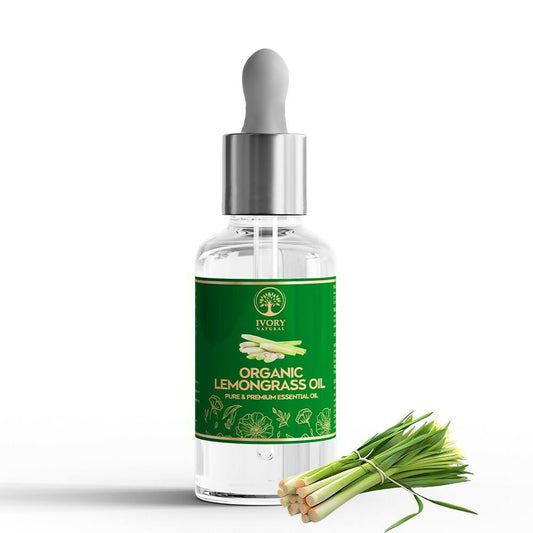 Ivory Natural Organic Lemongrass Oil Pure & Premium Essential Oil For Face, Scalp & Skin | Swadesiicart
