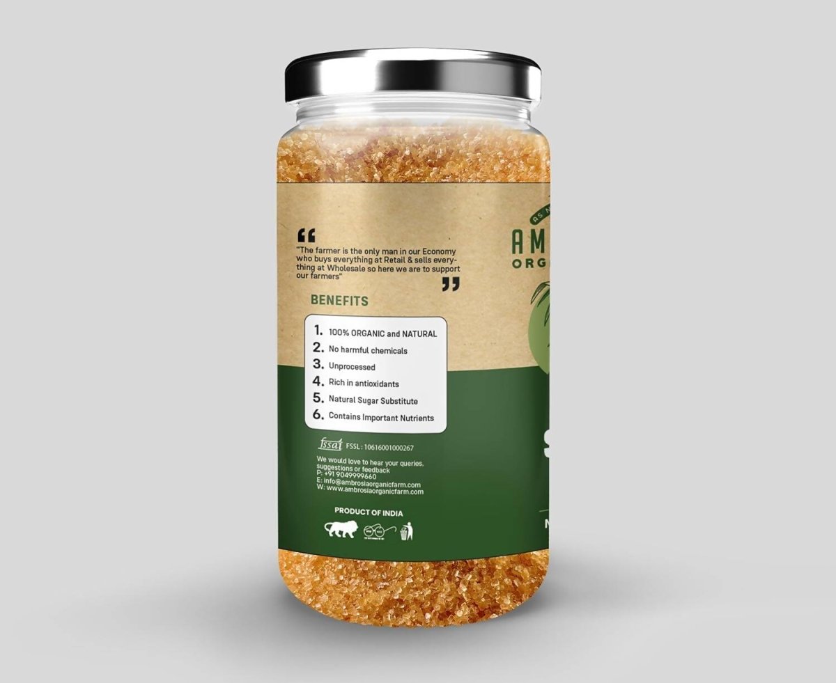 Ambrosia Organic Farm Raw Sugar  Grab2Buy Ambrosia Organic Farm Grab2Buy