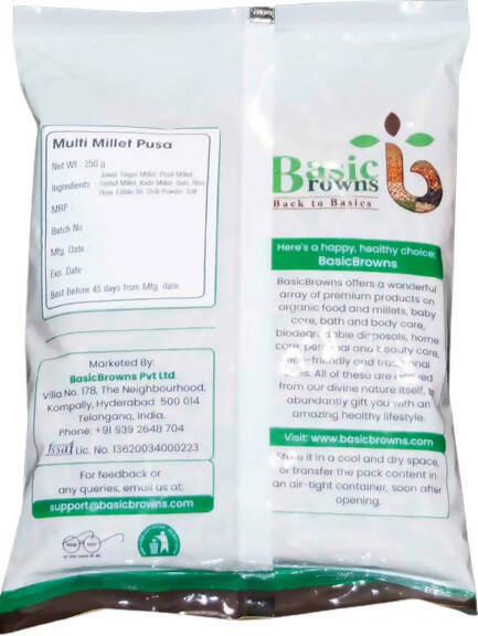 BasicBrowns Multi Millet Pusa (Karam Pusa) - Grab2buy