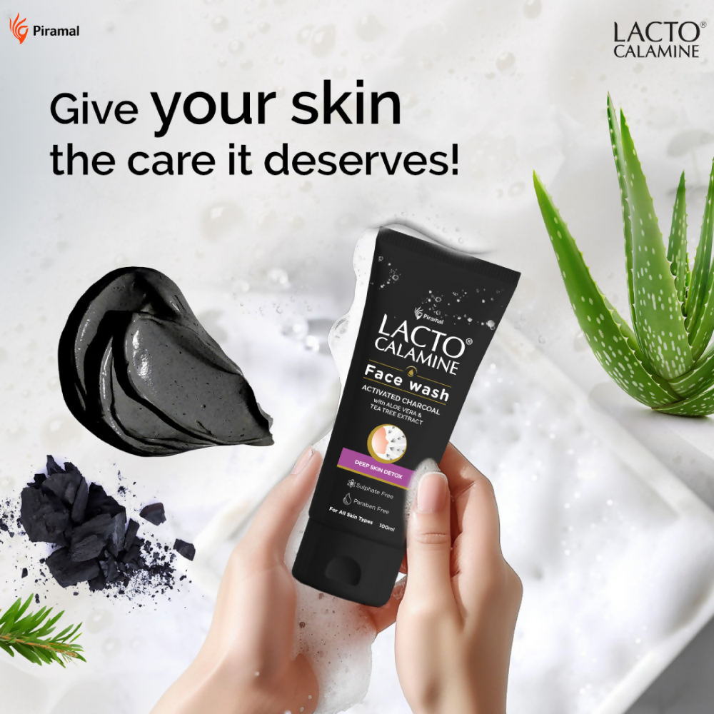 Lacto Calamine Activated Charcoal Face Wash 