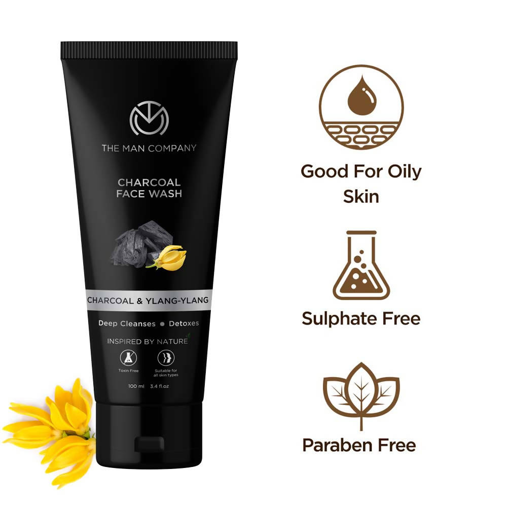 The Man Company Charcoal Face Wash  Grab2Buy The Man Company Grab2Buy