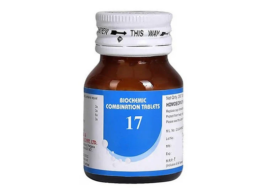 Bakson's Homeopathy Biochemic Combination 17 Tablets 
