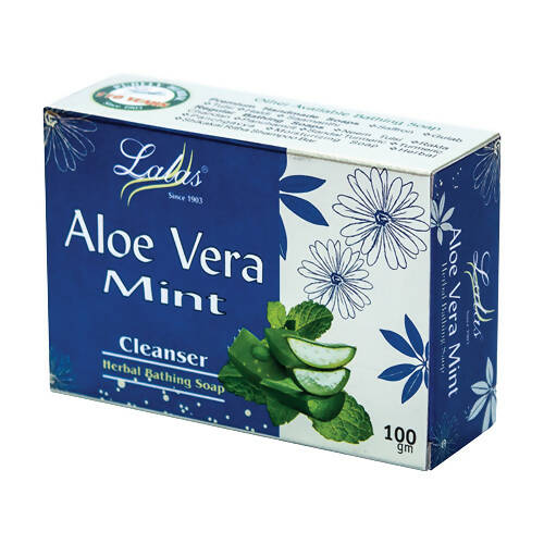 Lalas Aloe Vera Mint Herbal Bathing Soap 
