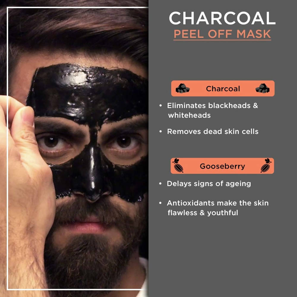 The Man Company Charcoal Peel Off Mask  Grab2Buy The Man Company Grab2Buy