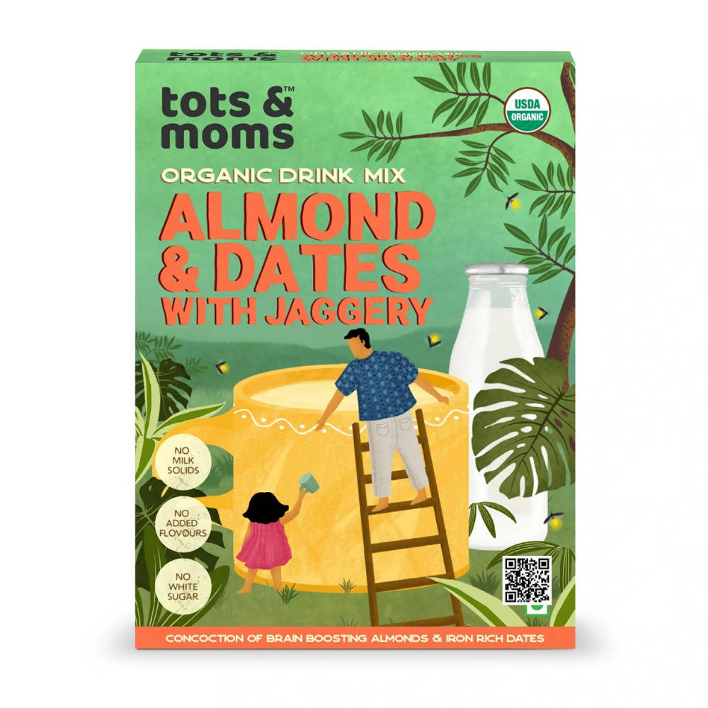 Tots and Moms Almond & Dates with Jaggery Drink Mix  Grab2Buy Tots and Moms Grab2Buy