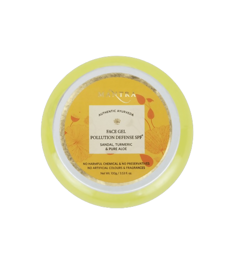 Mantra Herbal Face Gel Pollution Defense Spf+ Sandal Turmeric & Pure Aloe - Grab2buy