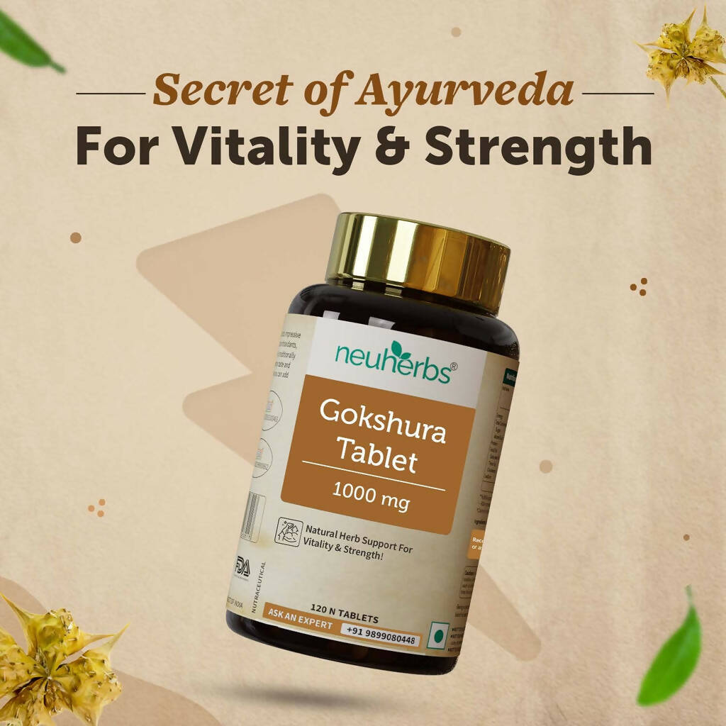 Neuherbs Gokshura 1000mg Tablets For Men 