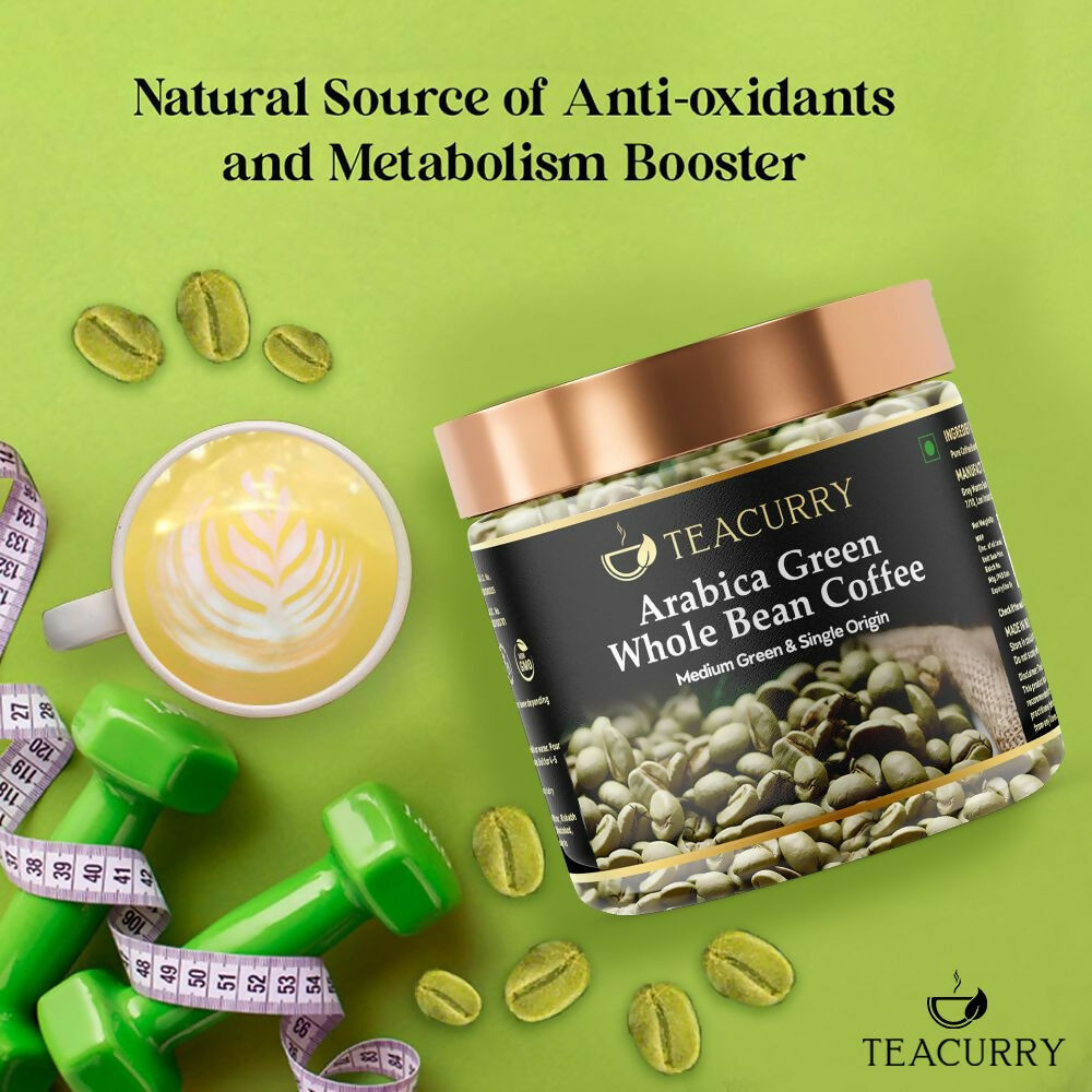 Teacurry Arabica Green Coffee Bean (Raw Whole Beans, 100% Arabica, Unroasted) - Grab2buy