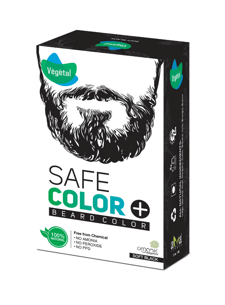 Vegetal Safe Color For Beard - Soft Black  Grab2Buy Vegetal Grab2Buy