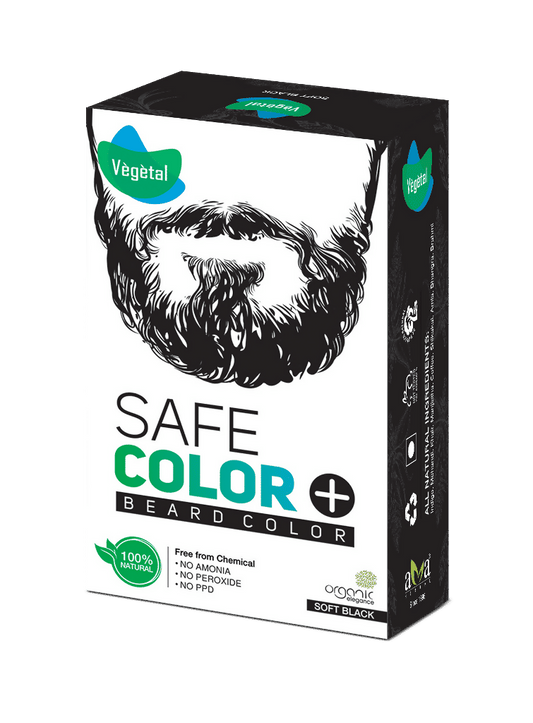 Vegetal Safe Color For Beard - Soft Black  Grab2Buy Vegetal Grab2Buy