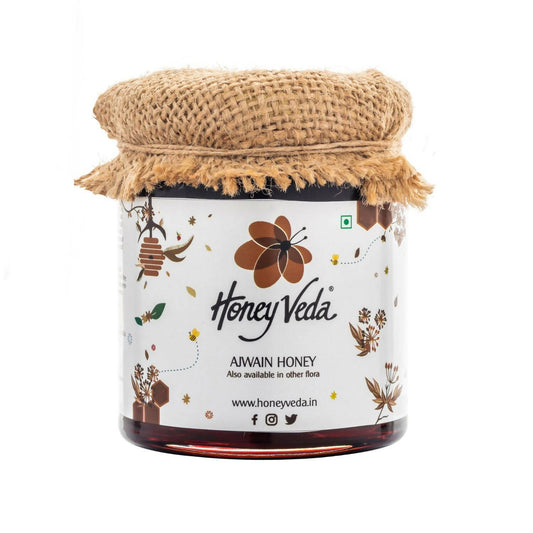 HoneyVeda Premium Raw Ajwain Honey 