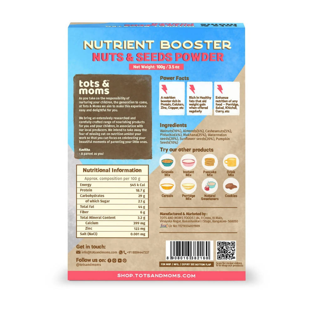 Tots and Moms Nutrient Booster Nuts & Seeds Powder  Grab2Buy Tots and Moms Grab2Buy