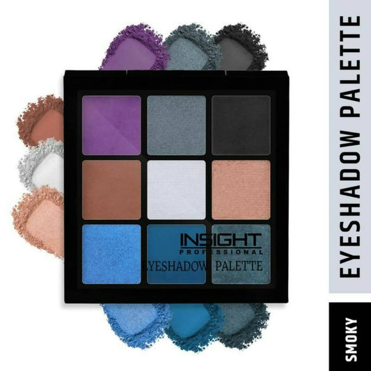Insight Cosmetics 9 Color Eyeshadow Pallate - Smoky - Grab2buy