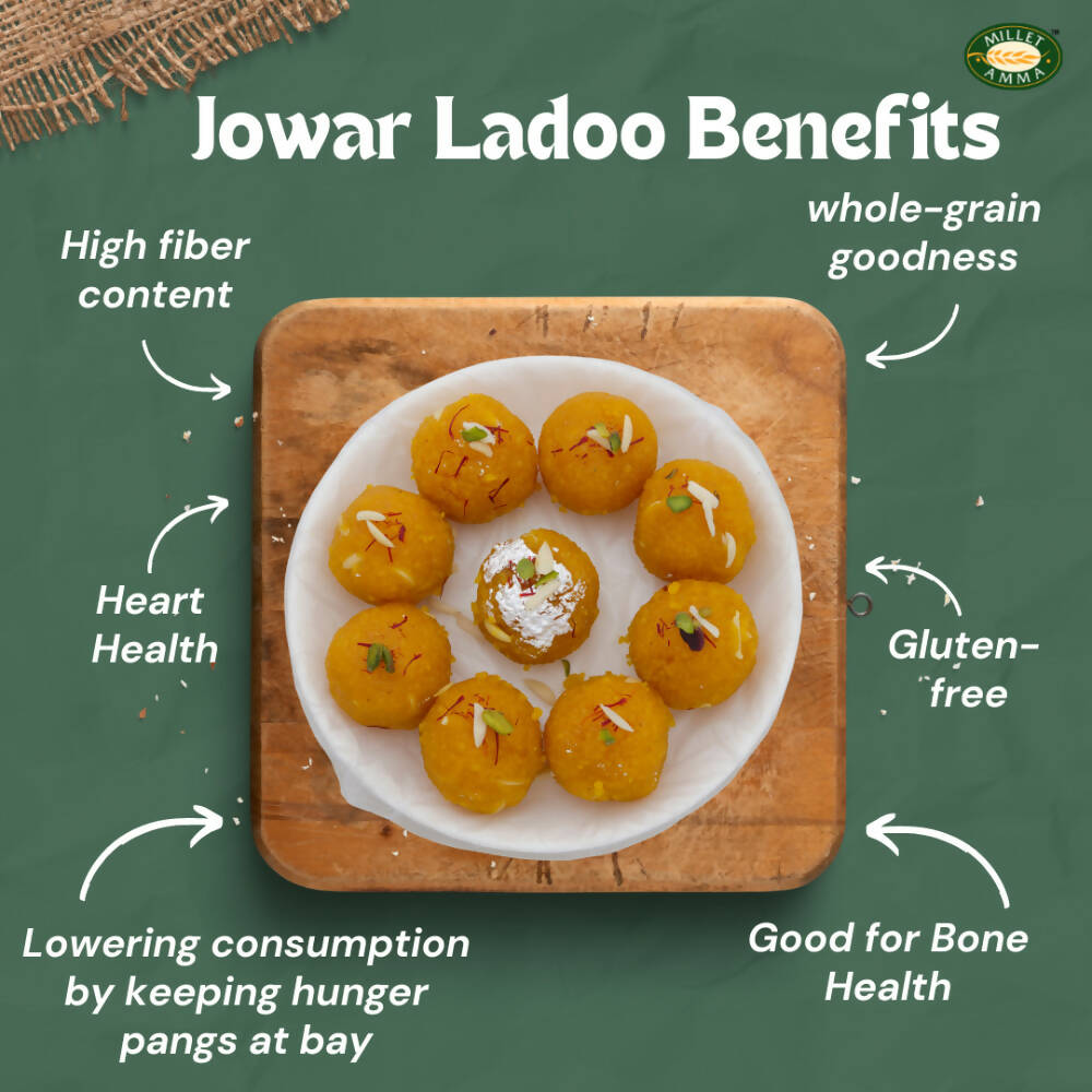 Millet Amma Jowar Laddoo-Made With Jaggery 