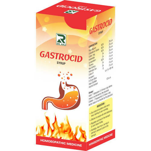 Dr. Raj Homeopathy Gastrocid Syrup – Homeopathic Acidity, Gastritis & Digestive Wellness Tonic 