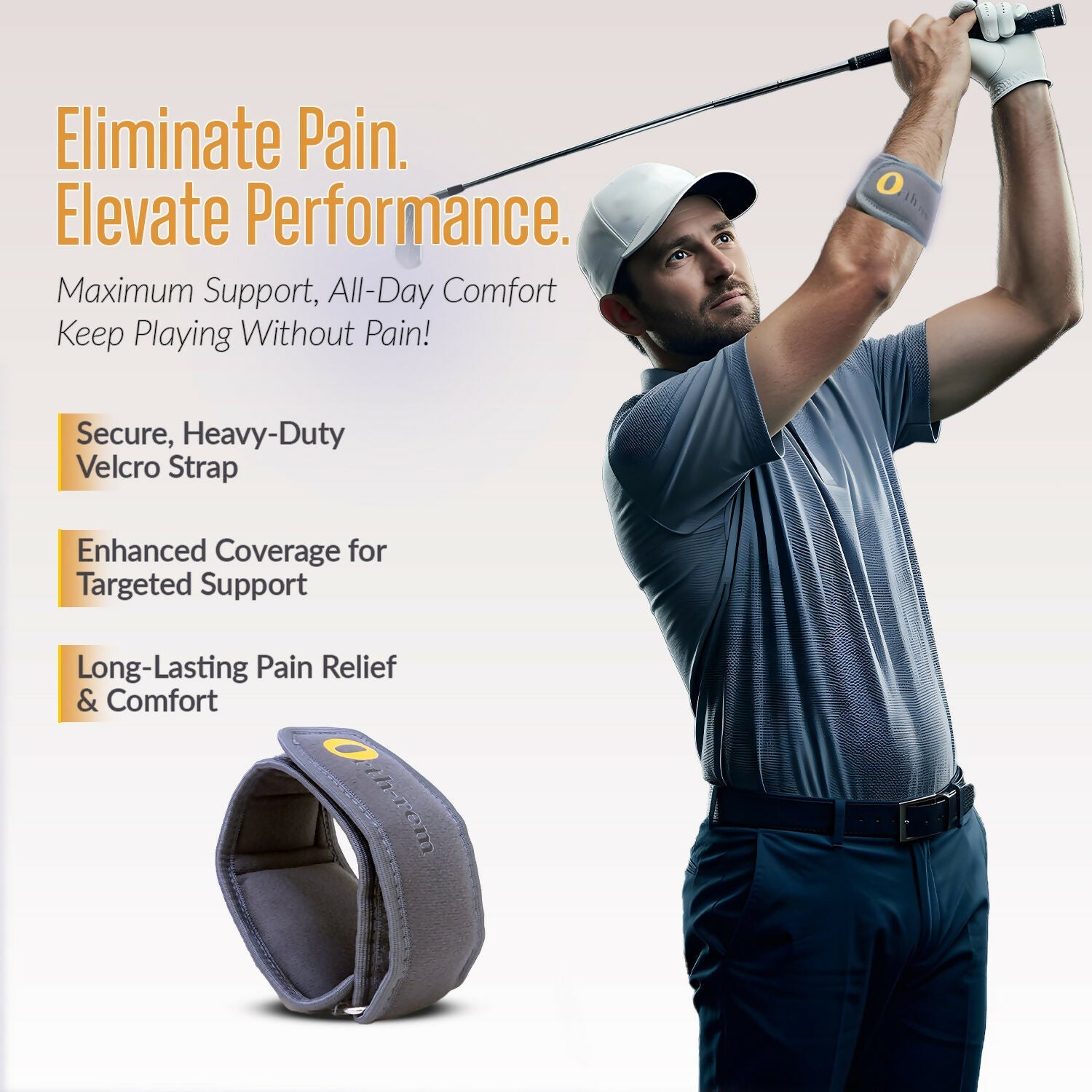 Orth-rem Tennis Elbow Support Brace Strap For Men & Women 