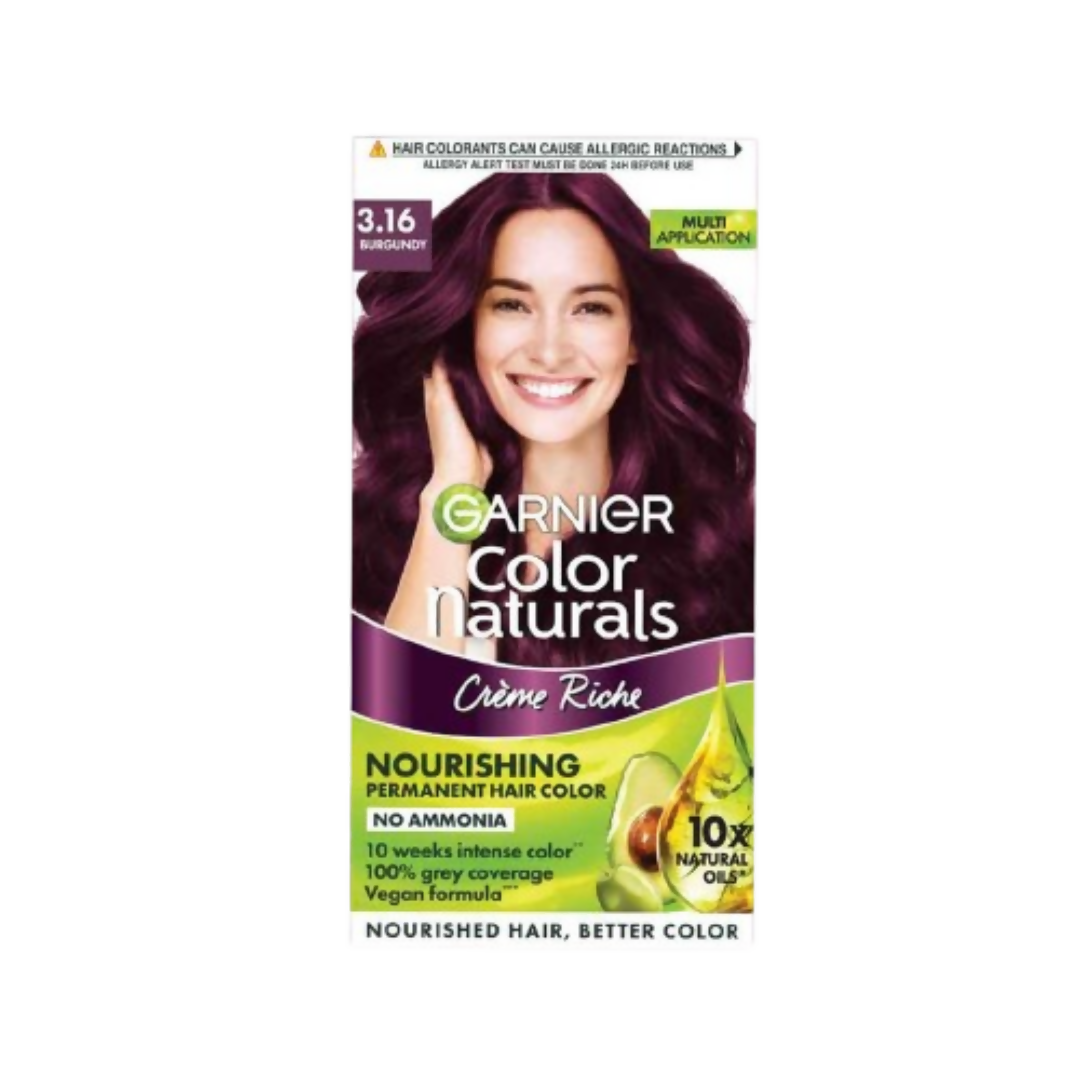 Garnier Color Naturals Creme Riche Hair Color - Shade 3.16 Burgundy 