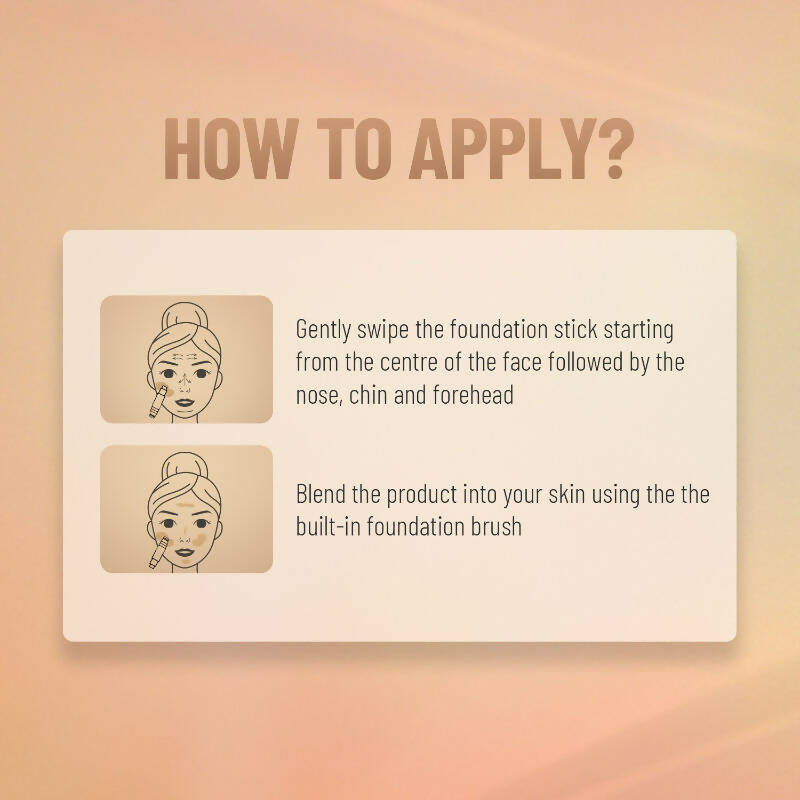 Swiss Beauty Cover & Blend Stick Foundation - 01 Pretty Vanilla 