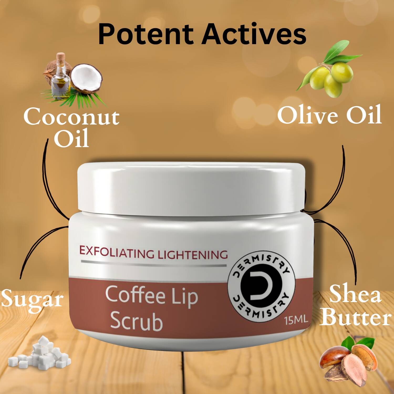 Dermistry Nourishing Cocoa Butter Lip Balm & Coffee Lip Scrub 