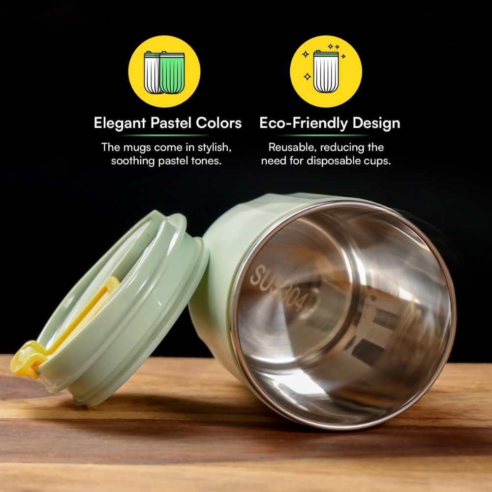 Udyan Tea Stainless Steel Vacuum Insulated Tumbler - Sage Green  Grab2Buy Udyan Tea Grab2Buy