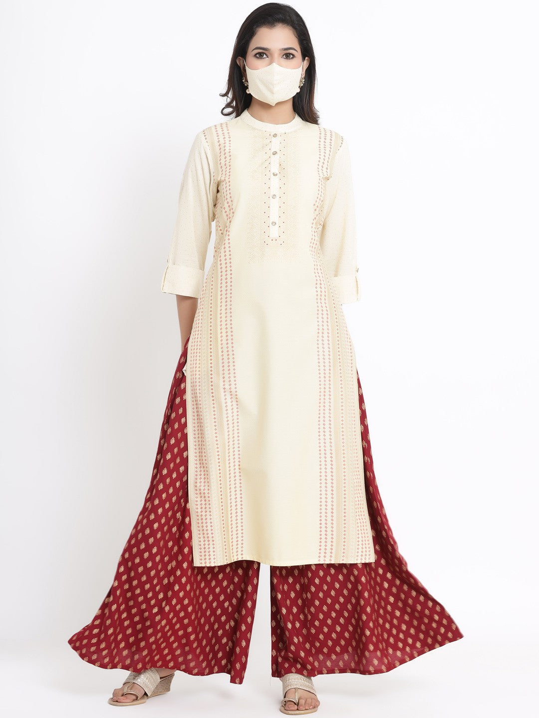 Juniper Ivory Viscose Rayon Kurta