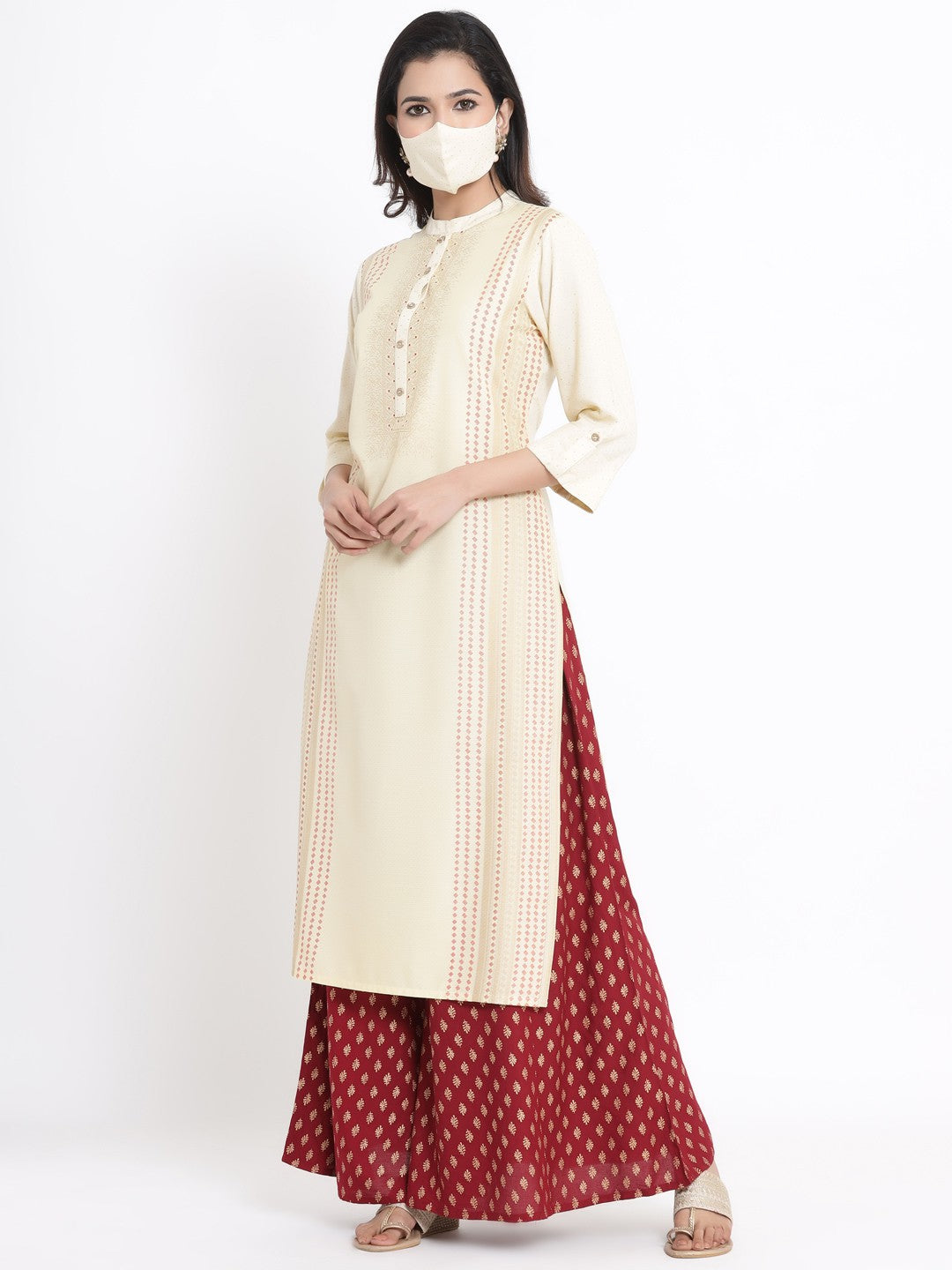 Juniper Ivory Viscose Rayon Kurta