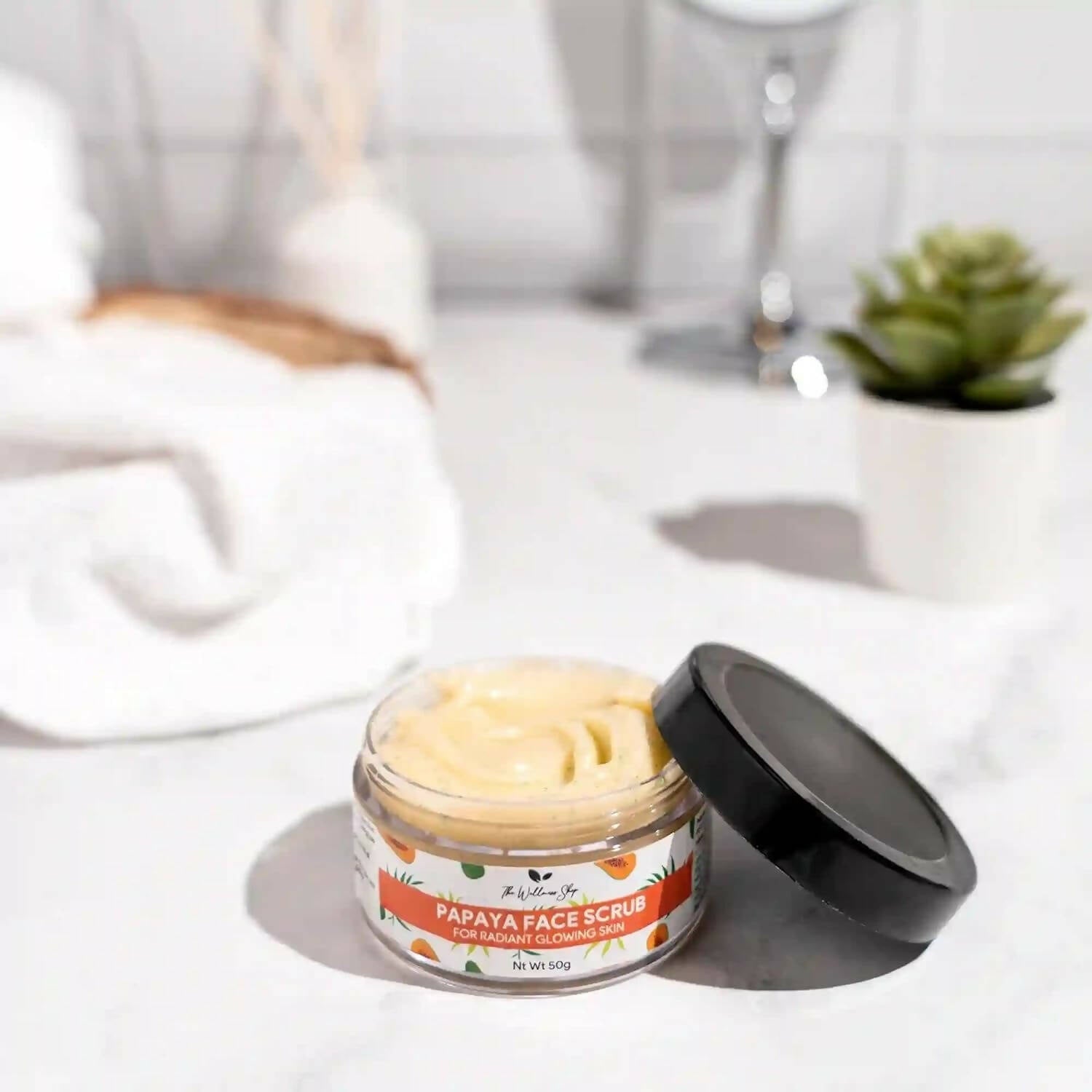 The Wellness Shop Papaya Face Scrub  Grab2Buy The Wellness Shop Grab2Buy