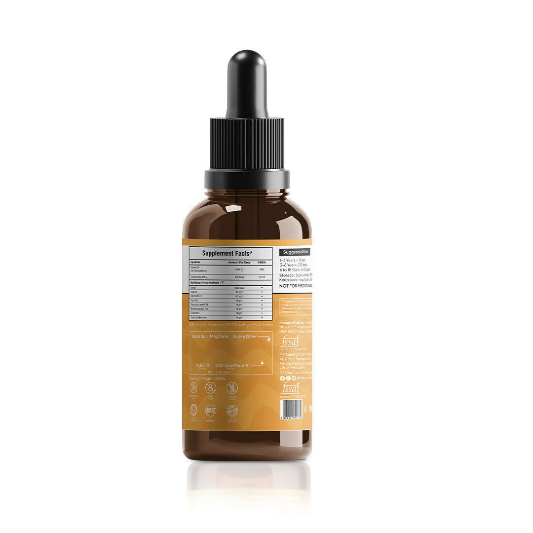 Miduty by Palak Notes Coco D3+K2 Drops For Kids & Babies 