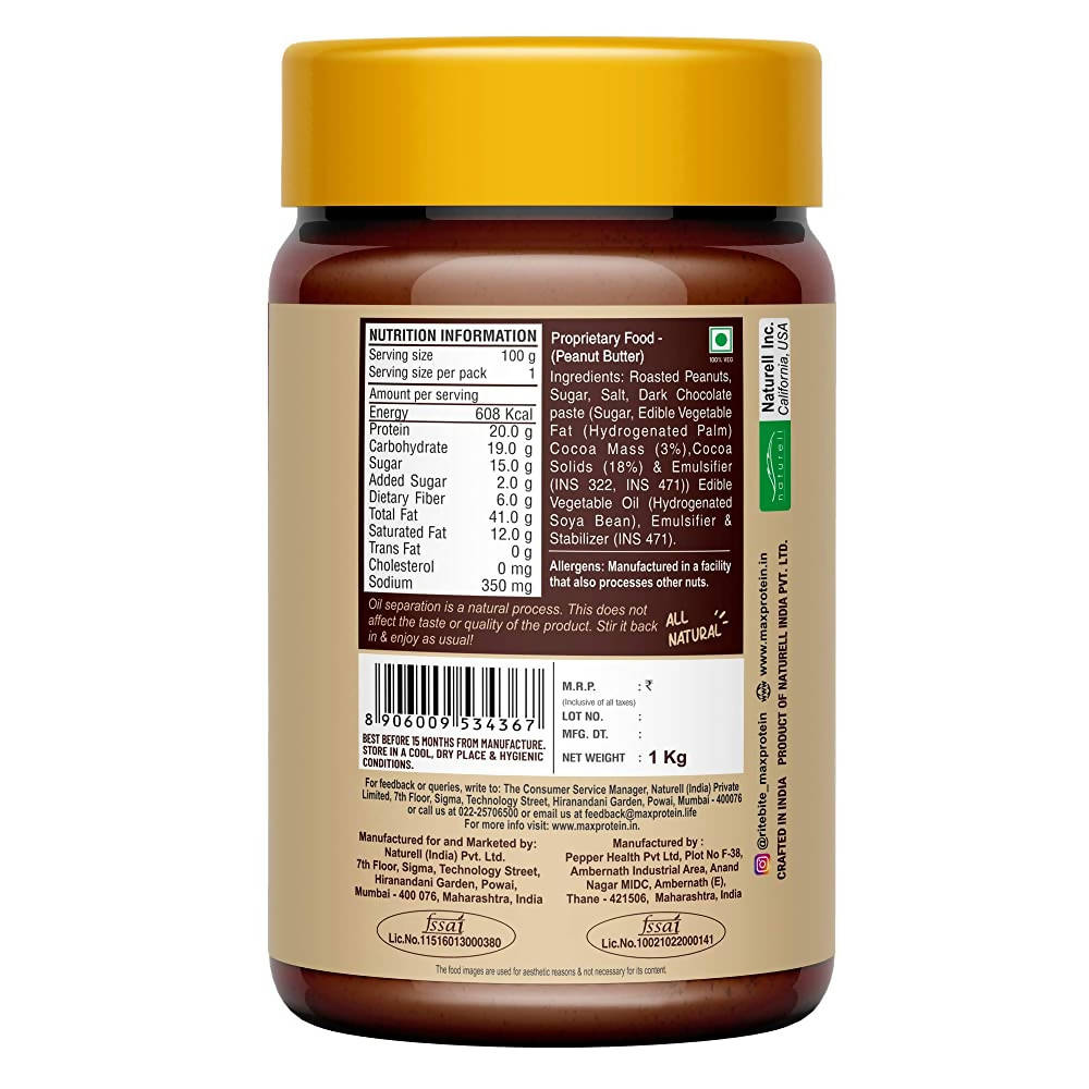 RiteBite Max Protein Choco Creamy Peanut Butter Spread - Grab2buy