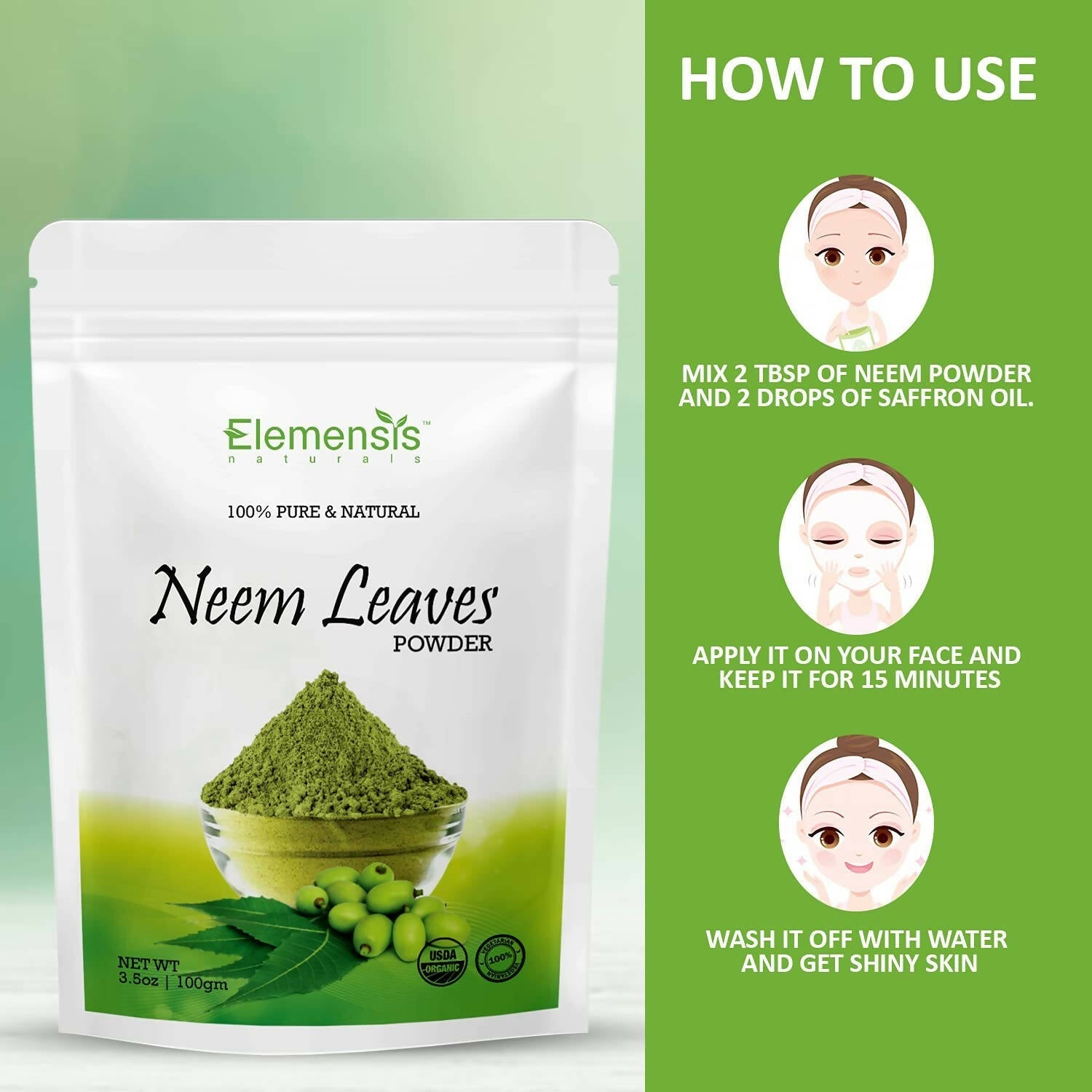 Elemensis Naturals Neem Leaves Powder 