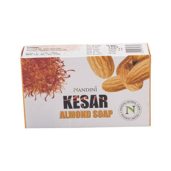 Nandini Herbal Kesar Almond Soap - Grab2buy