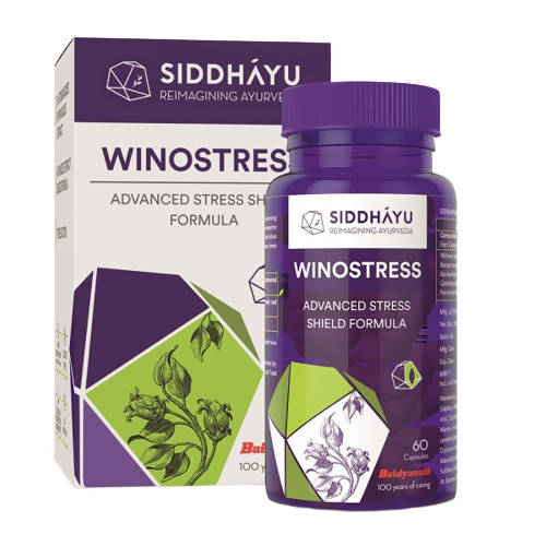 Siddhayu Ayurveda Winostress Advanced Stress Shield Formula Capsules 