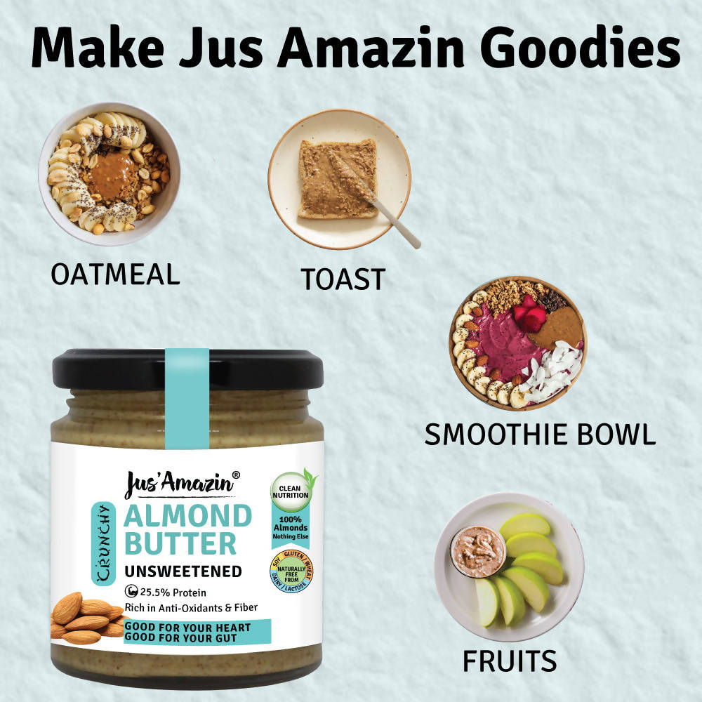 Jus Amazin Almond Butter Unsweetened 
