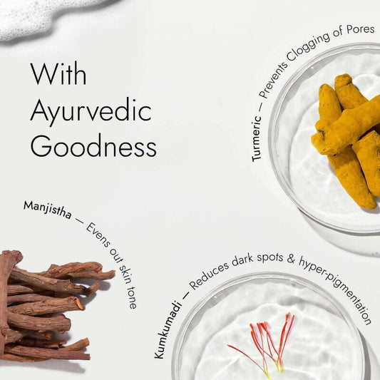 Kapiva Ayurveda Skin Rituals Kumkumadi Glow Face Wash - Grab2buy