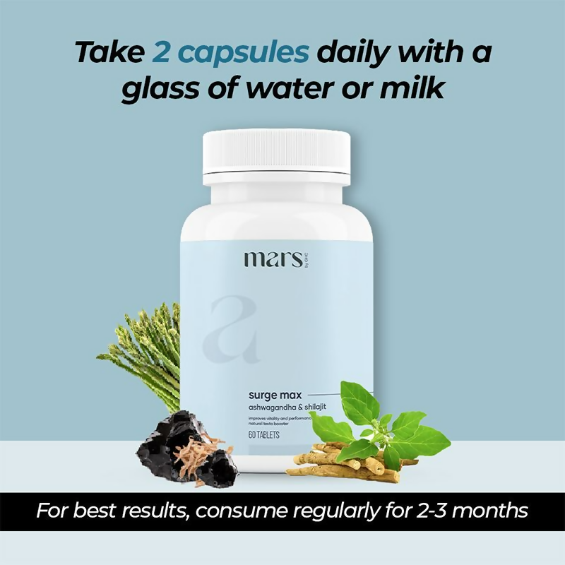 Mars By GHC Surge Max with Sj & Ashwagandha Capsules 