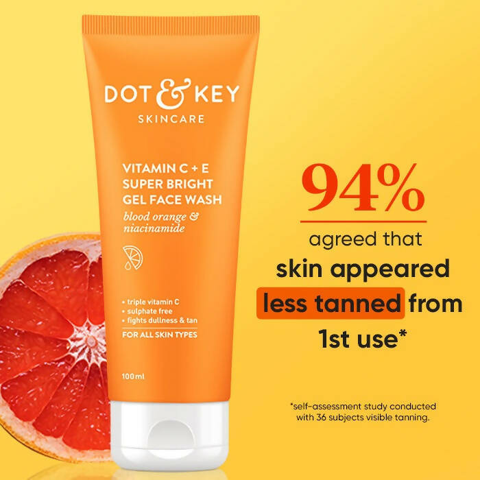 Dot & Key Vitamin C+E Super Bright Gel Face Wash - Grab2buy