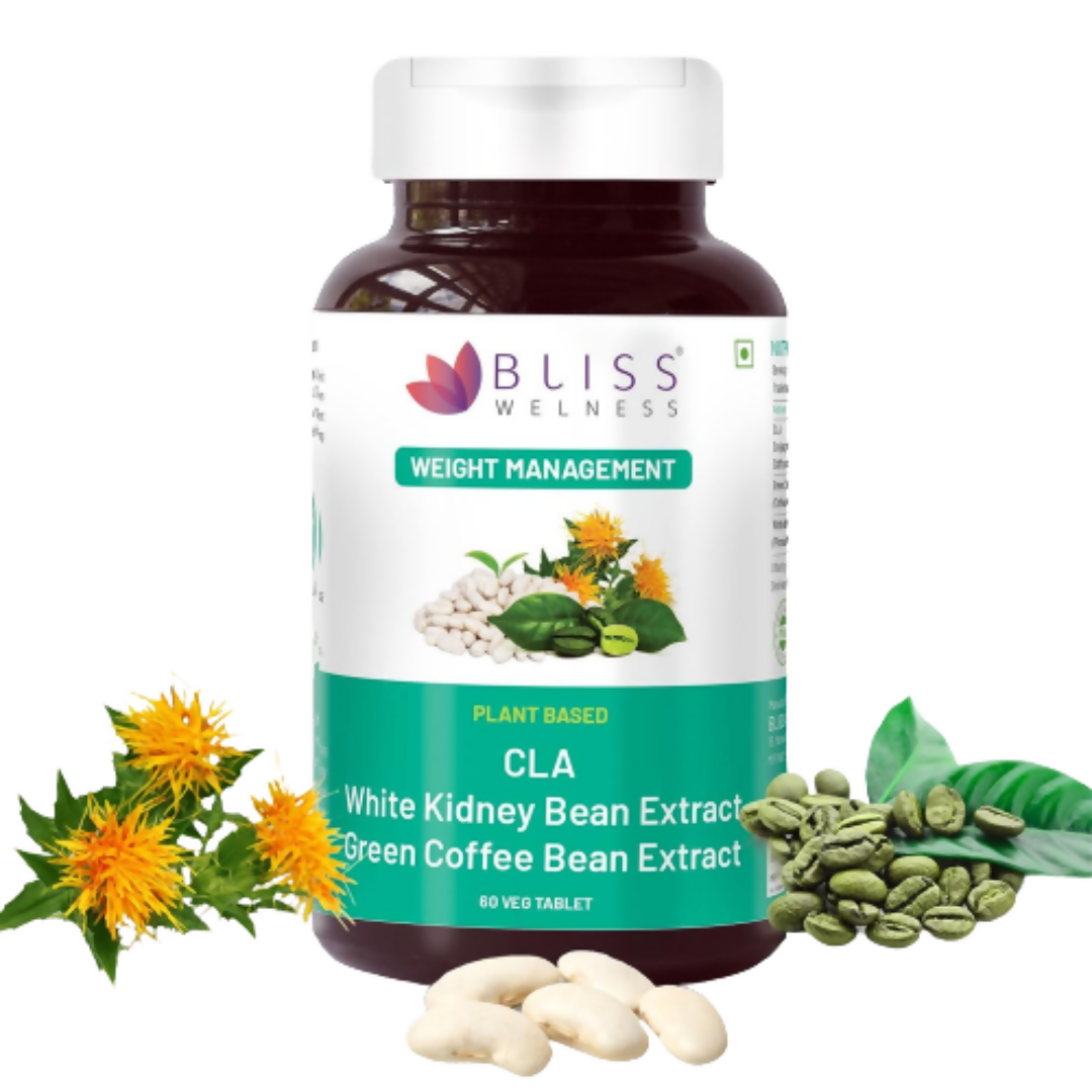 Bliss Welness CLA White Kidney Bean Extract Green Coffee Bean Extract Tablets 