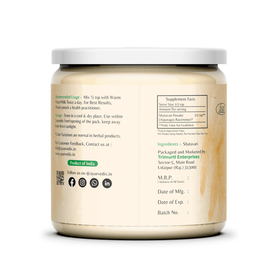 Ayurvedix Organic Shatavari Powder 