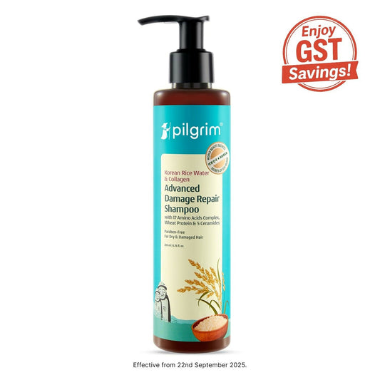 Pilgrim Korean Rice Water & Collagen Advanced Damage Repair Shampoo
