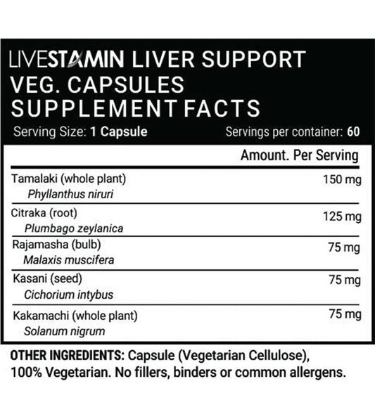 Livestamin Liver Support Capsules - Grab2buy