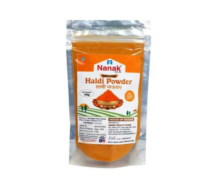 Nanak Premium Turmeric ( Haldi ) Powder,100 gm - Grab2buy