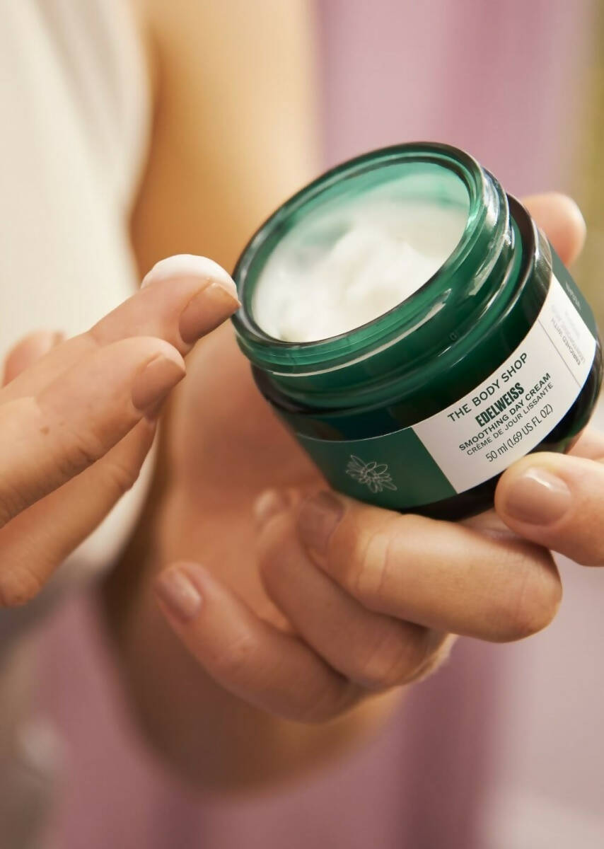 The Body Shop Edelweiss Smoothing Day Cream  Grab2Buy The Body Shop Grab2Buy