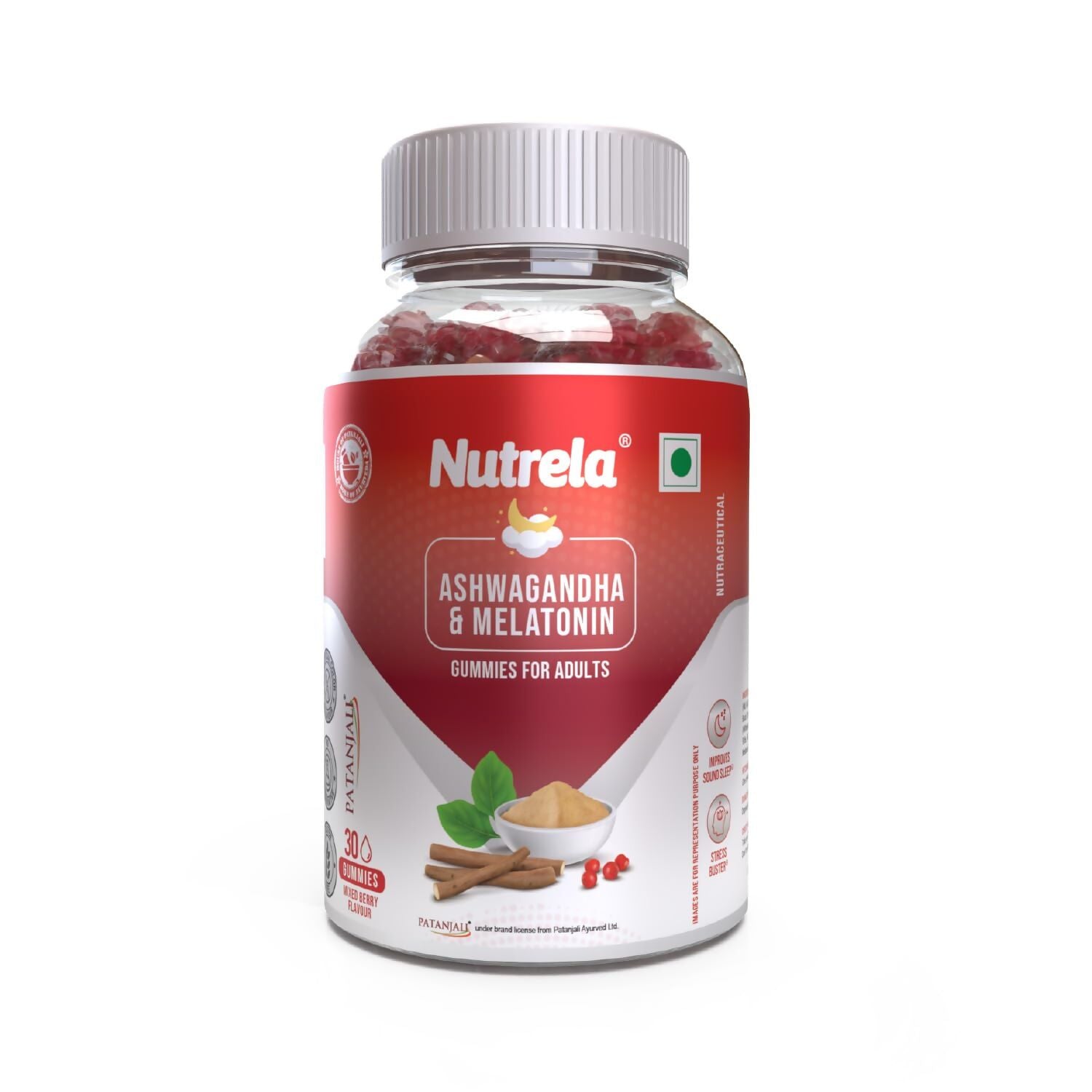 Patanjali Nutrela Ashwagandha & Melatonin Gummies 