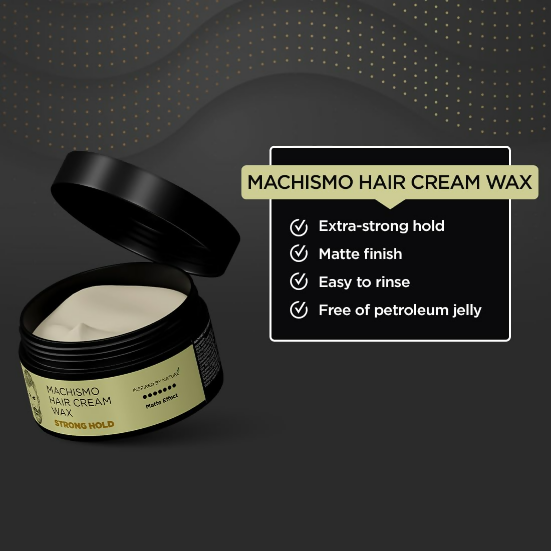 The Man Company Machismo Stronghold Hair Wax For Men  Grab2Buy The Man Company Grab2Buy