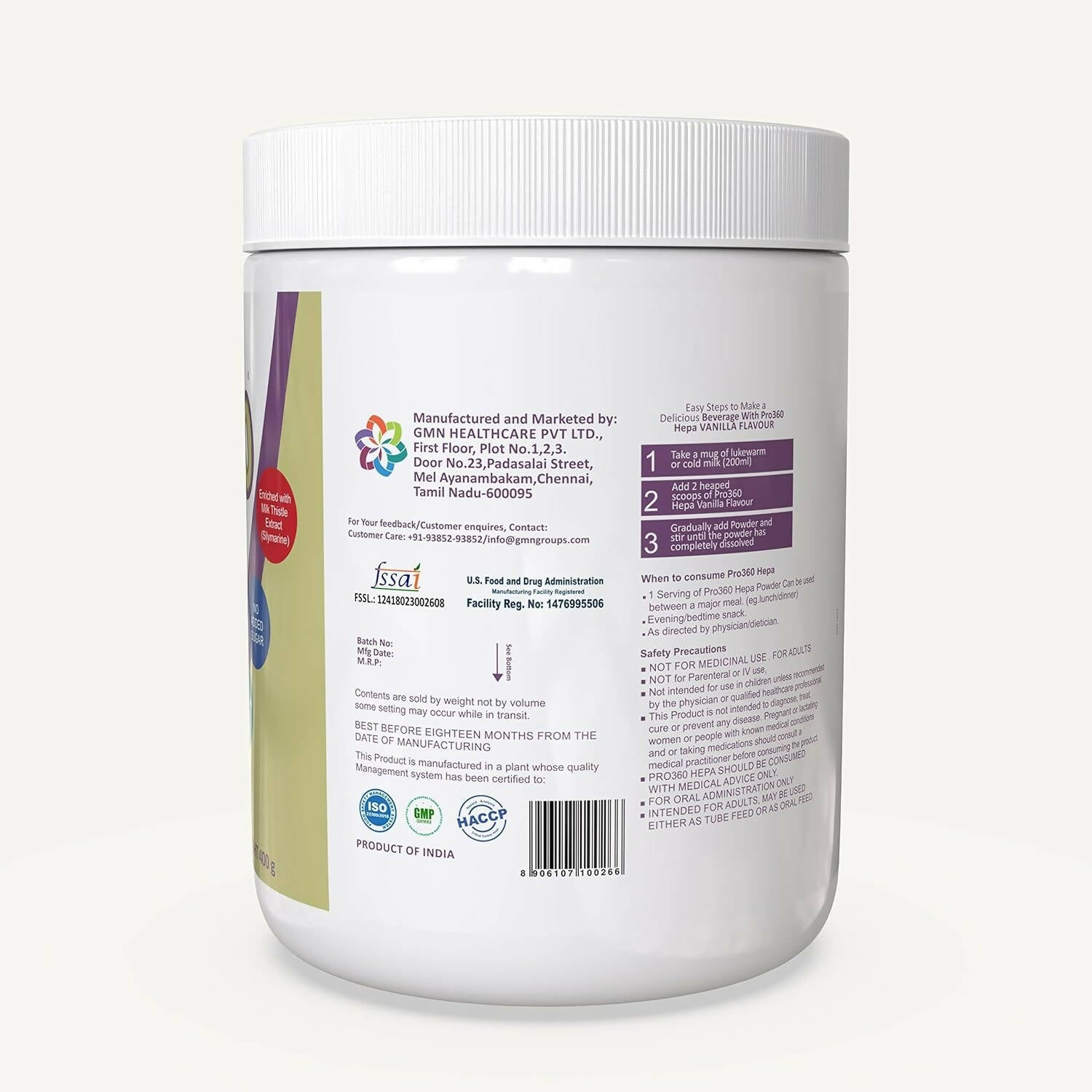 Pro360 Hepa Liver Care Protein Powder 