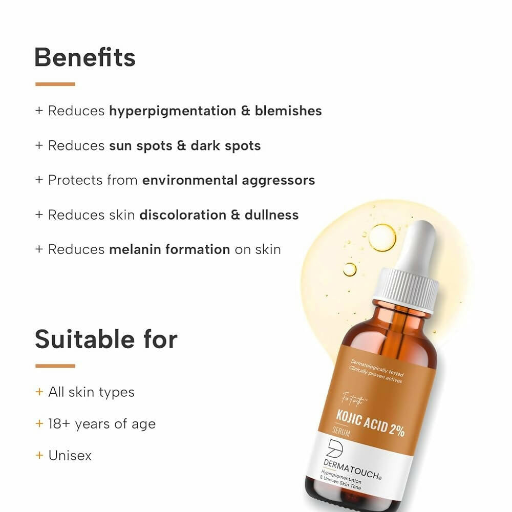 Dermatouch Kojic Acid 2% Face Serum - Grab2buy