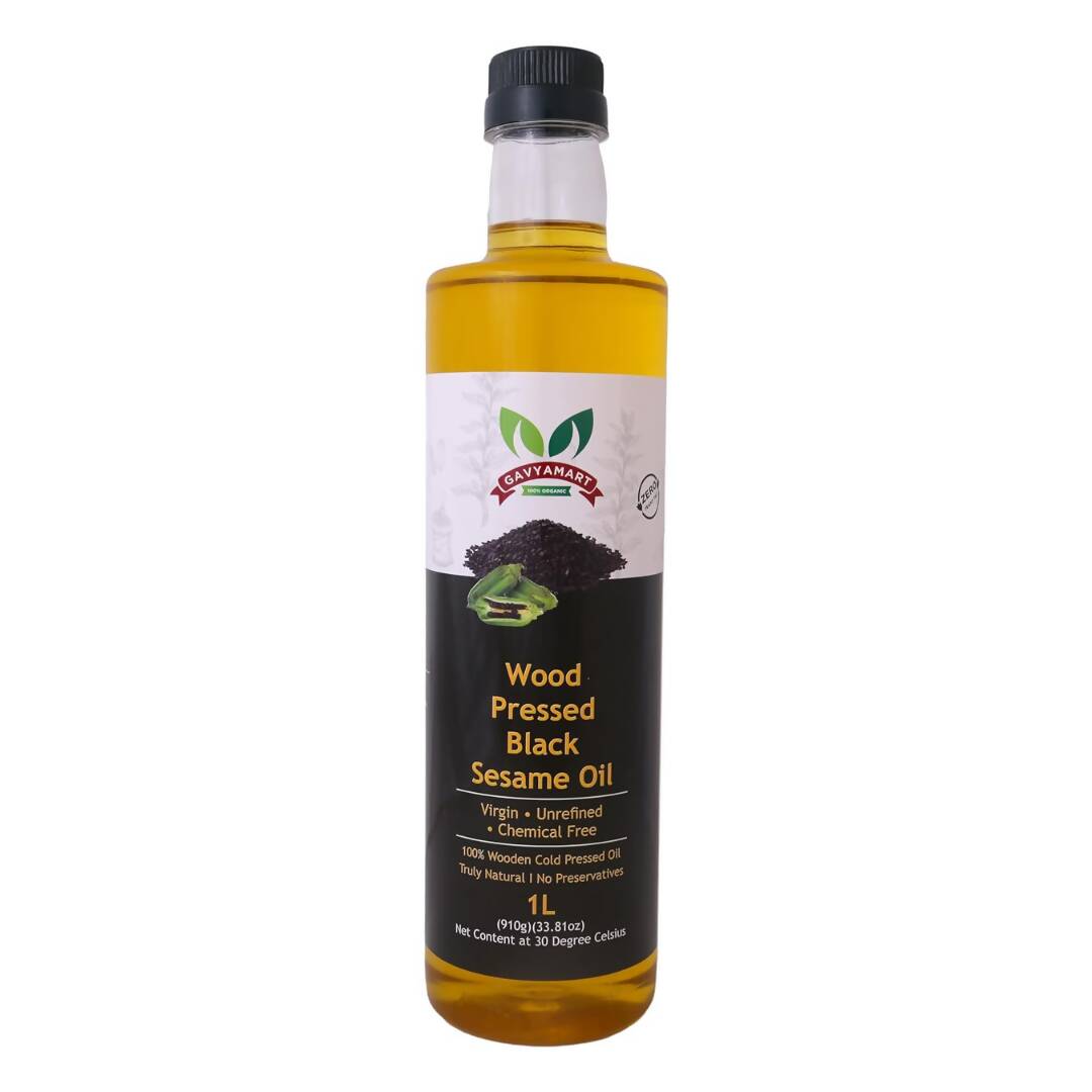 Gavyamart Wood Pressed Black Sesame Oil 